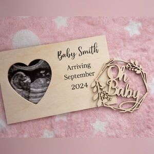 Heart-Shaped Wooden Photo Frame